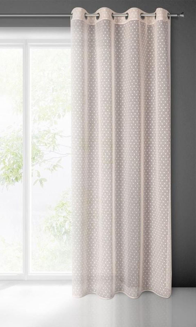 Eurofirany, zasłona gotowa, Hania, 140-250 cm, różowy