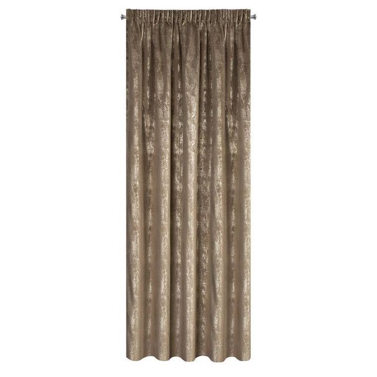 Eurofirany, zasłona gotowa, Ingrid, na taśmie, 140-270 cm, brązowy