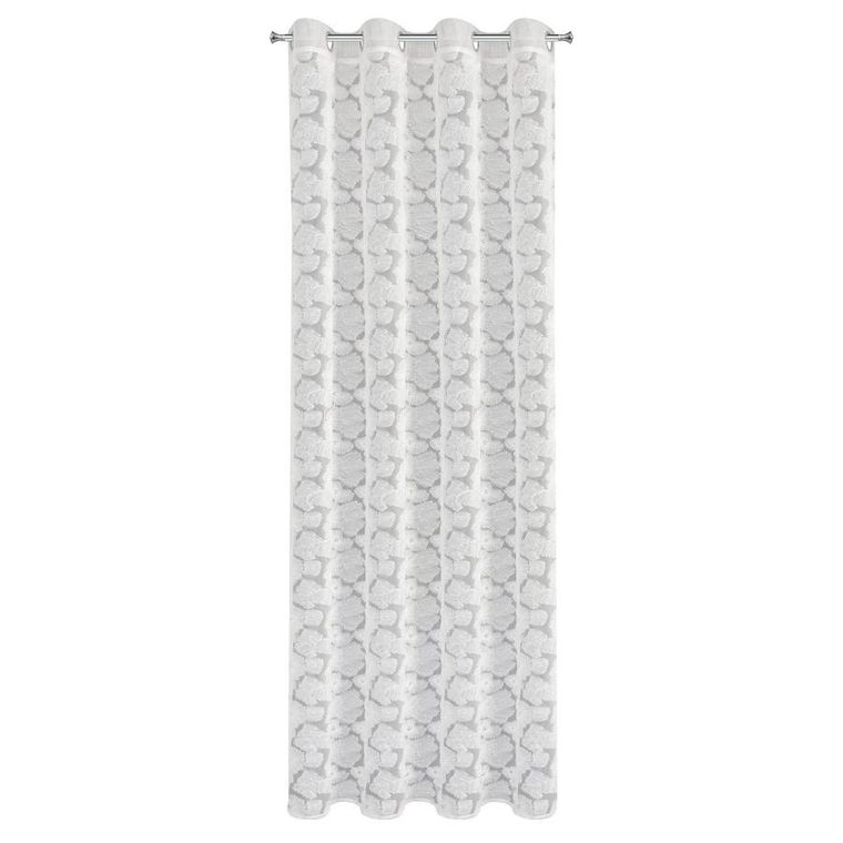 Eurofirany, zasłona gotowa, Jasmin, 140-250 cm, biały