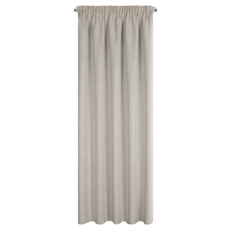 Eurofirany, zasłona gotowa, Jula2, na taśmie, 140-270 cm, beżowy