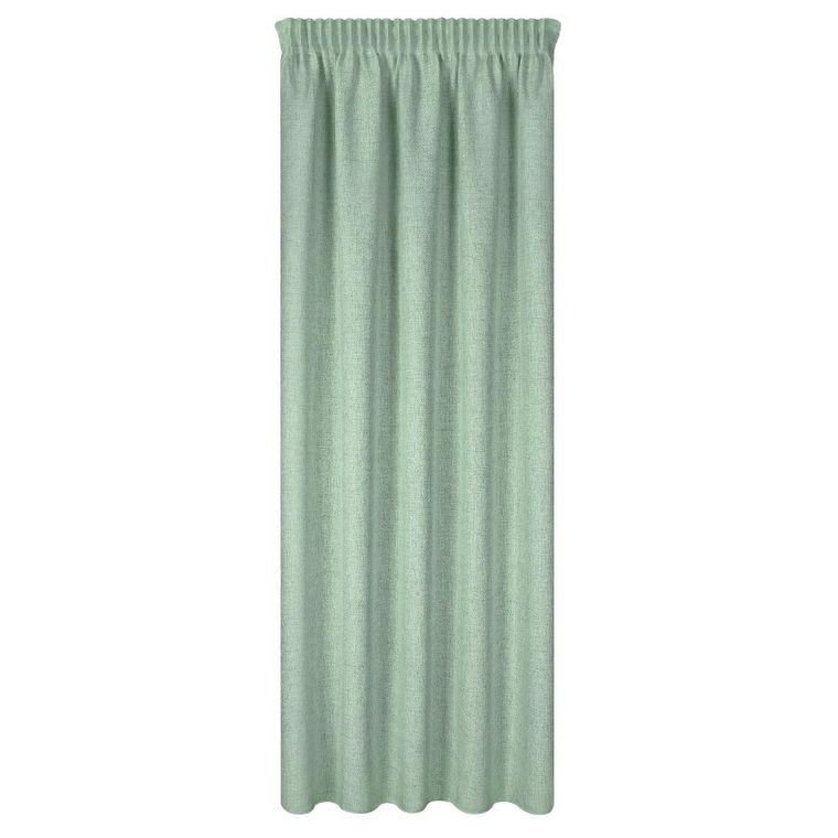 Eurofirany, zasłona gotowa, Jula2, na taśmie, 140-270 cm, ciemnozielony