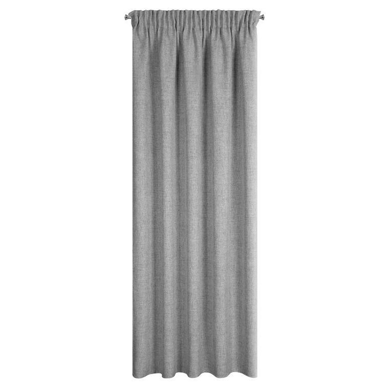 Eurofirany, zasłona gotowa, Jula2, na taśmie, 140-270 cm, srebrny