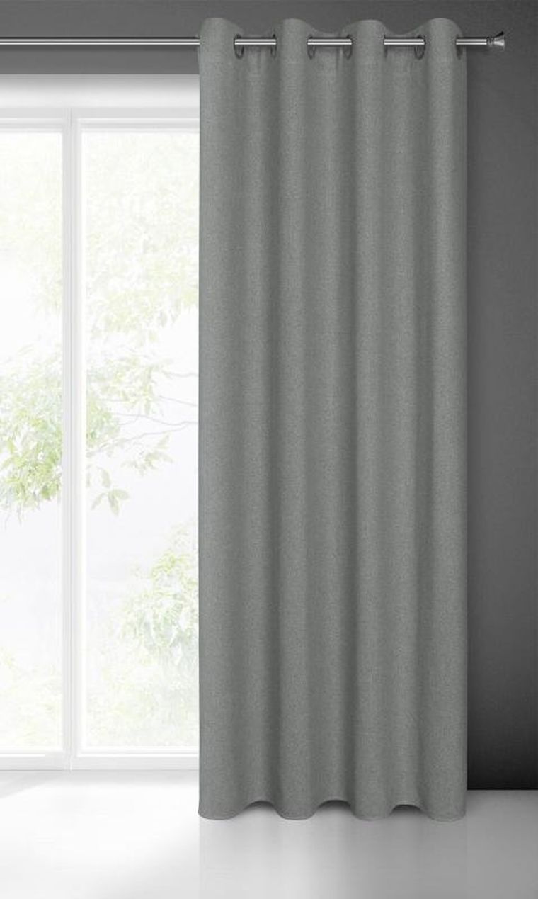 Eurofirany, zasłona gotowa, Lidia, 140-250 cm, szary