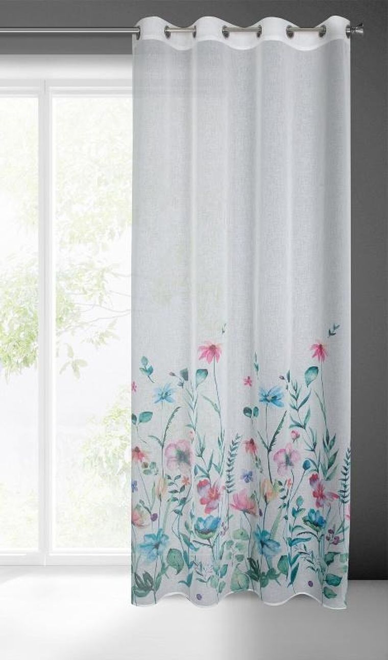 Eurofirany, zasłona gotowa, Lilian, 140-250 cm, biały