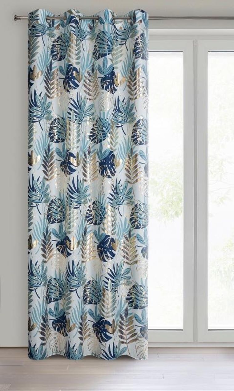 Eurofirany, zasłona gotowa, Malta, 140-250 cm, granatowy