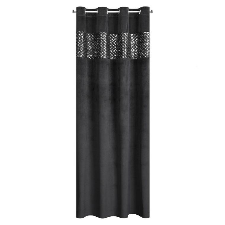 Eurofirany, zasłona gotowa, Margot, 140-250 cm, czarny