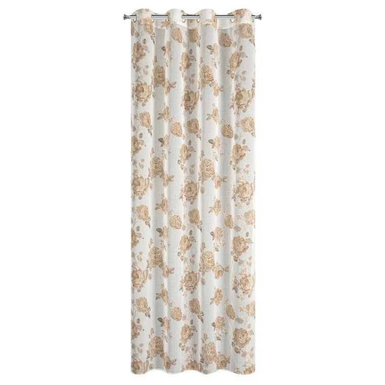 Eurofirany, zasłona gotowa, Mela, 140-250 cm, biały