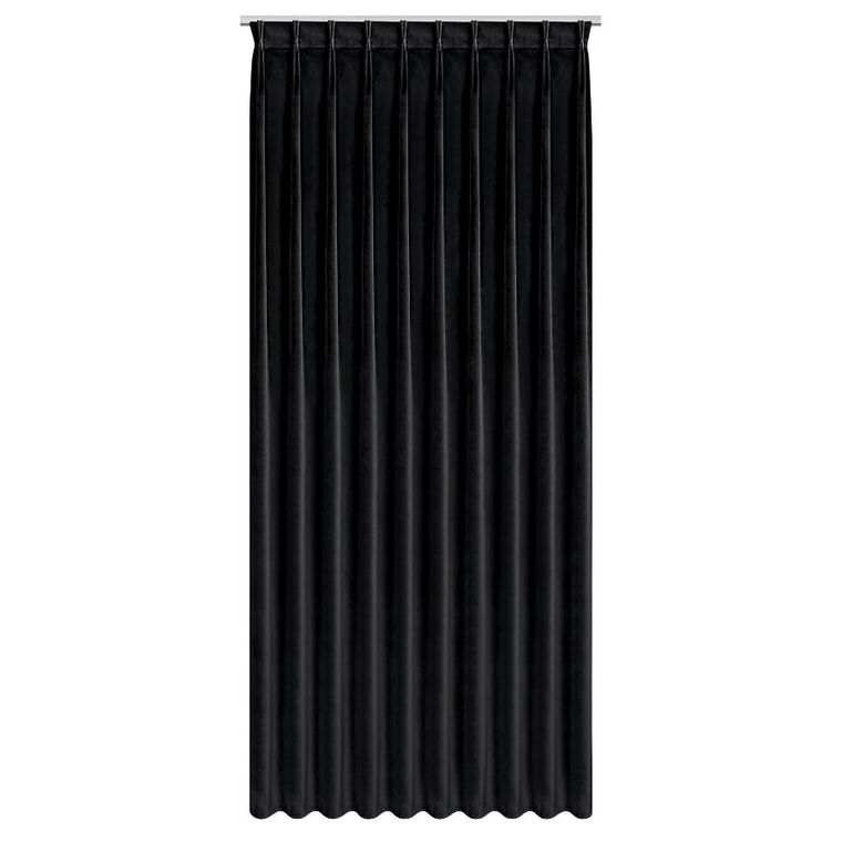 Eurofirany, zasłona gotowa, Melanie, 125-270 cm, czarny