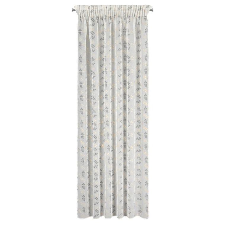 Eurofirany, zasłona gotowa, Miriam, na taśmie, 140-270 cm, biały