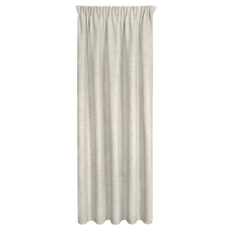 Eurofirany, zasłona gotowa na taśmie, Rosi, 140-270 cm, ciemnobeżowy