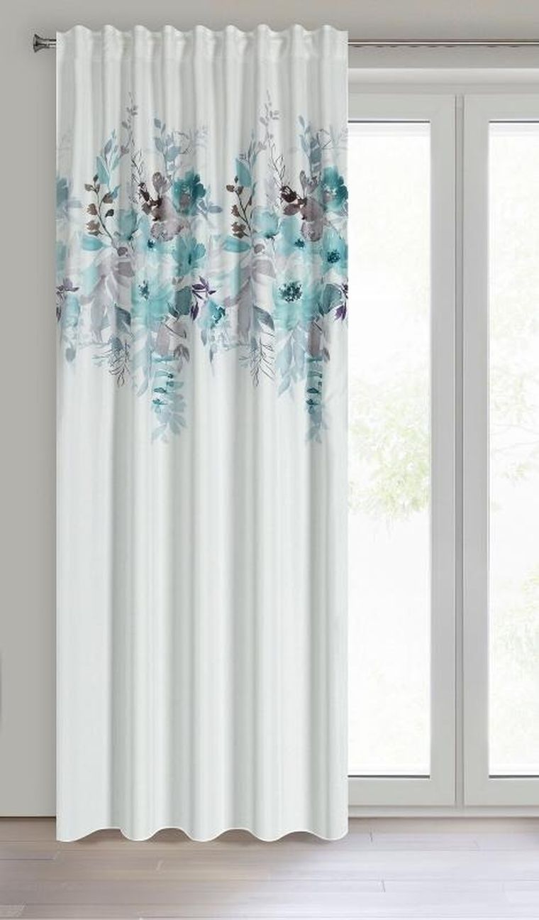 Eurofirany, zasłona gotowa na taśmie, Sendi, 140-270 cm, biały