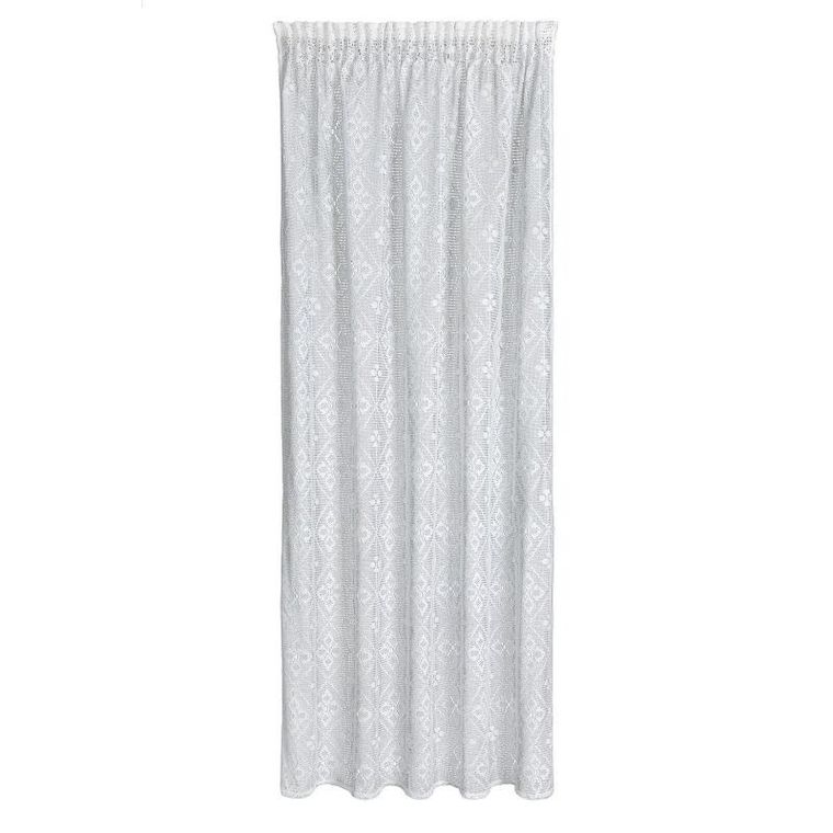 Eurofirany, zasłona gotowa, Nela, na taśmie 140-270 cm, kremowy