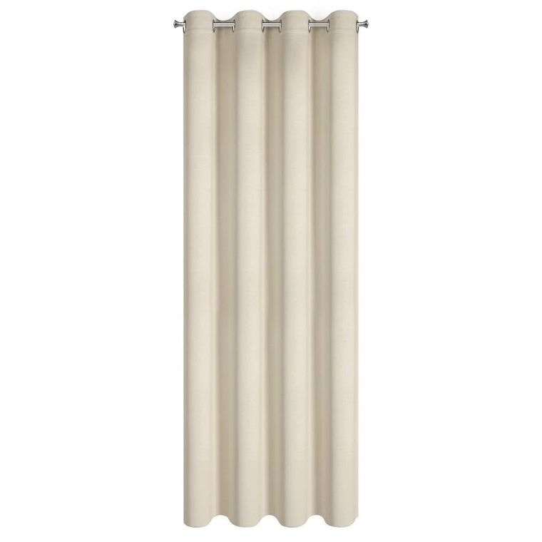 Eurofirany, zasłona gotowa, Nerisa, 140-250 cm, ciemnokremowy