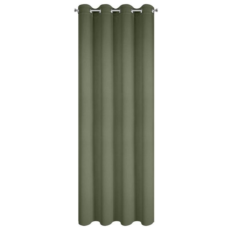 Eurofirany, zasłona gotowa, Nerisa, 140-250 cm, oliwkowy