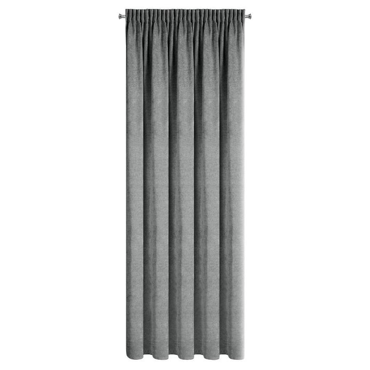 Eurofirany, zasłona gotowa, Neska, na taśmie, 140-270 cm, stalowy