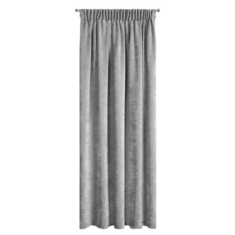 Eurofirany, zasłona gotowa, Nilo, na taśmie, 140-270 cm, szary