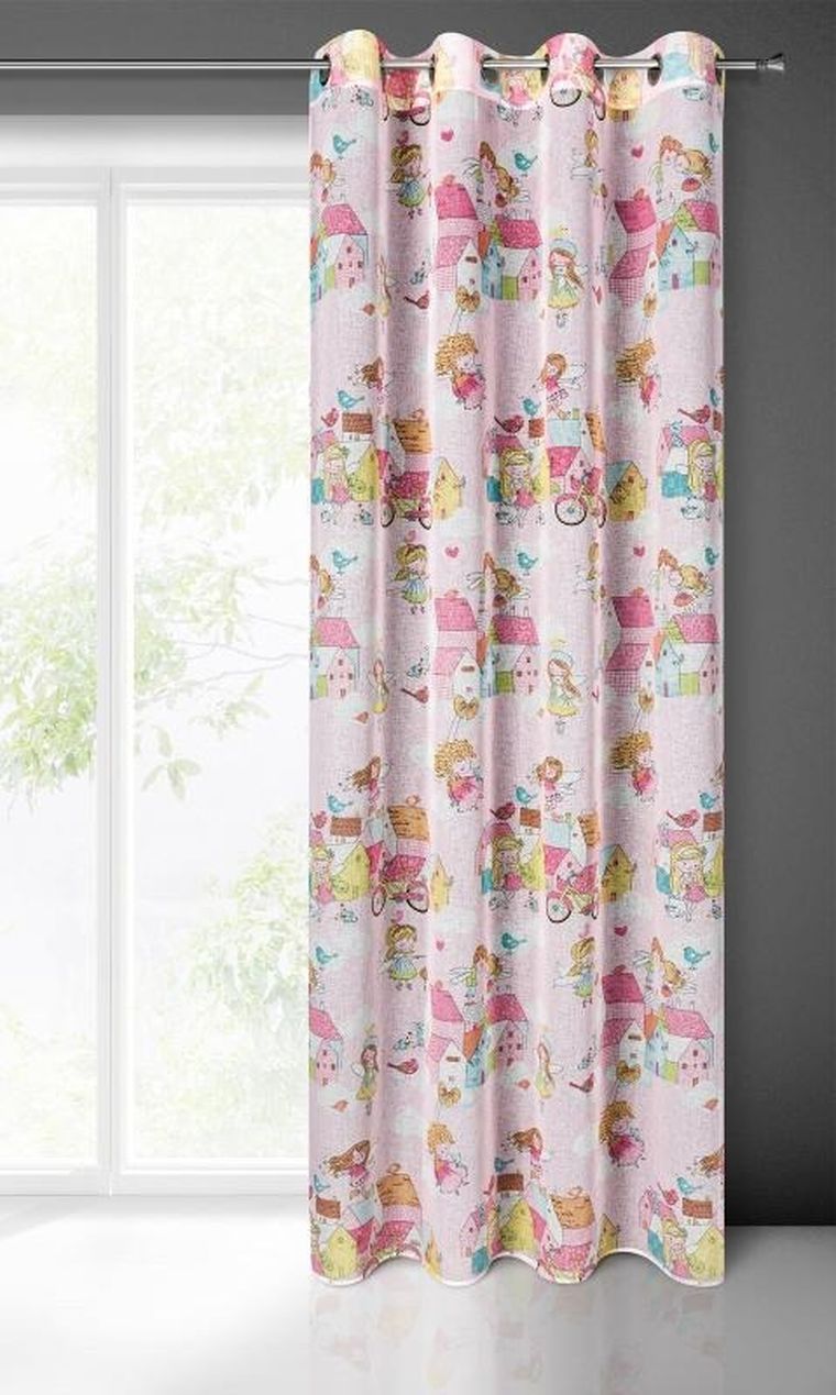 Eurofirany, zasłona gotowa, Polly, 140-250 cm, wielokolorowy