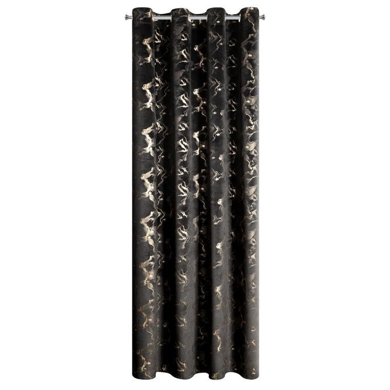 Eurofirany, zasłona gotowa, Raja, 140-250 cm, czarny