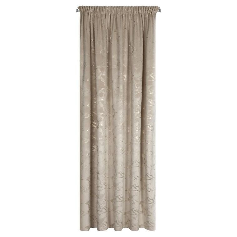 Eurofirany, zasłona gotowa, Raja, na taśmie, 140-270 cm, beżowy