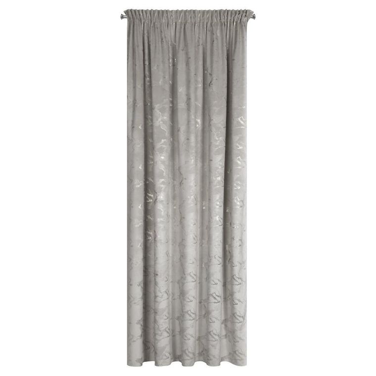 Eurofirany, zasłona gotowa, Raja, na taśmie, 140-270 cm, stalowy