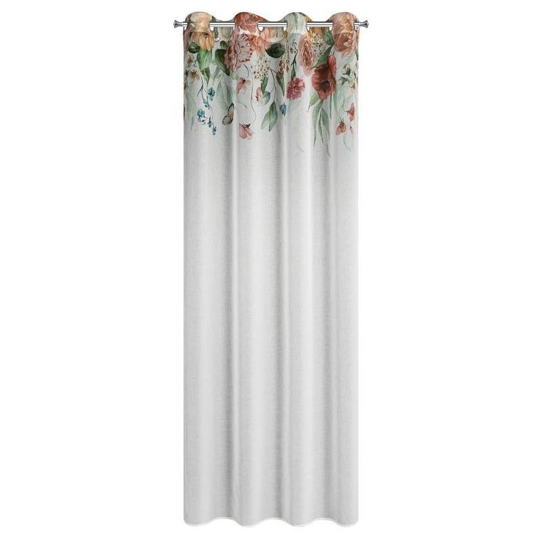 Eurofirany, zasłona gotowa risa, 140-250 cm, biały