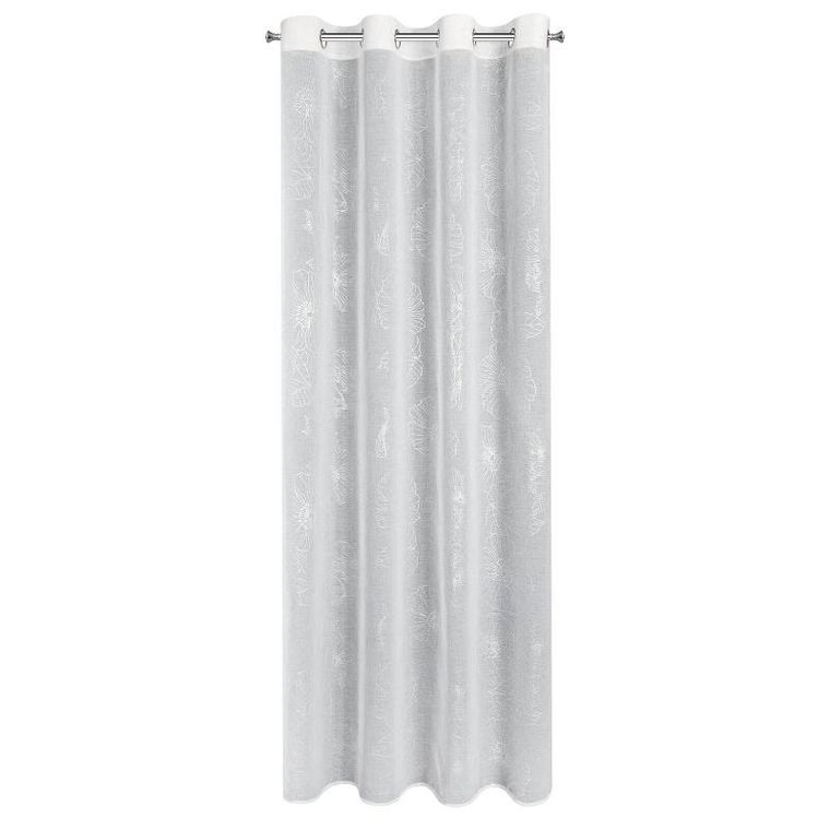 Eurofirany, zasłona gotowa, Sagi, 140-250 cm, biały