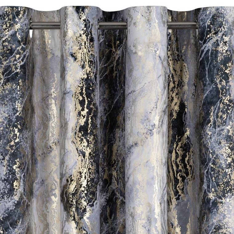 Eurofirany, zasłona gotowa, Sofi, 135-250 cm, stalowy