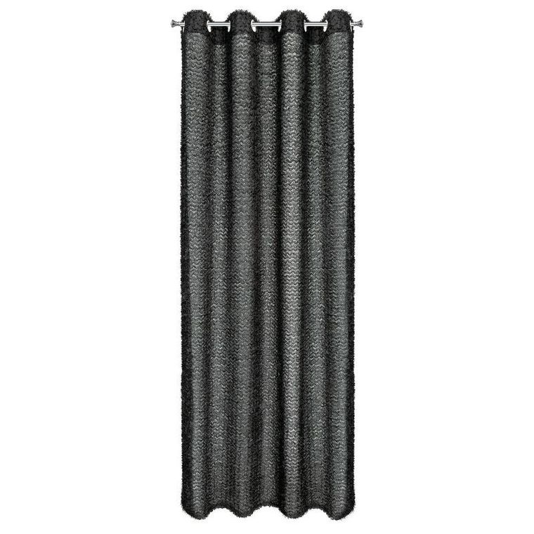 Eurofirany, zasłona gotowa, Tiffany, 135-250 cm, czarny