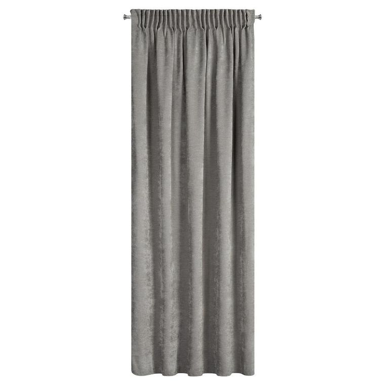 Eurofirany, zasłona gotowa, Vani, na taśmie, 140-270 cm, szary