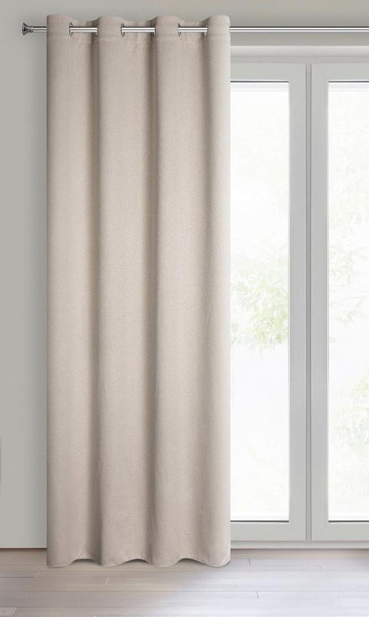 Eurofirany, zasłona gotowa zaciemniająca, Amaro, 140-250 cm, beżowy