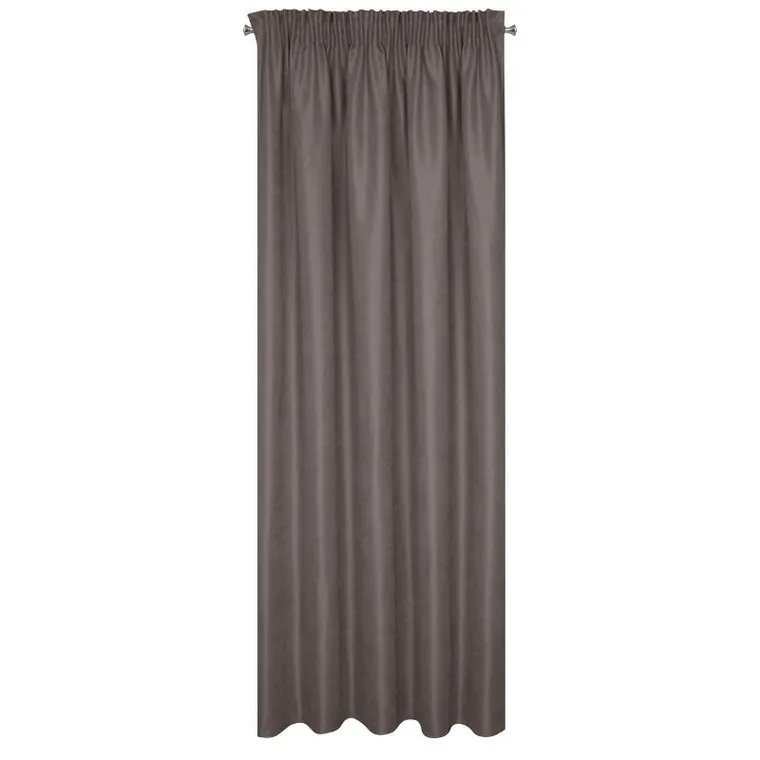 Eurofirany, zasłona zaciemniająca gotowa, Ada, na taśmie 140-270 cm, grafitowy