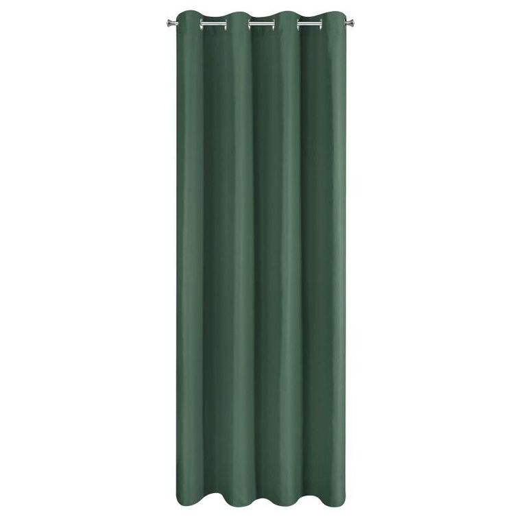 Eurofirany, zasłona zaciemniająca gotowa, Adari, 140-250 cm, ciemnozielony