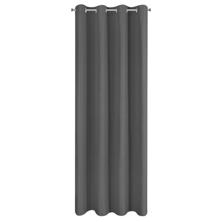 Eurofirany, zasłona zaciemniająca gotowa, Adari, 140-250 cm, grafitowy