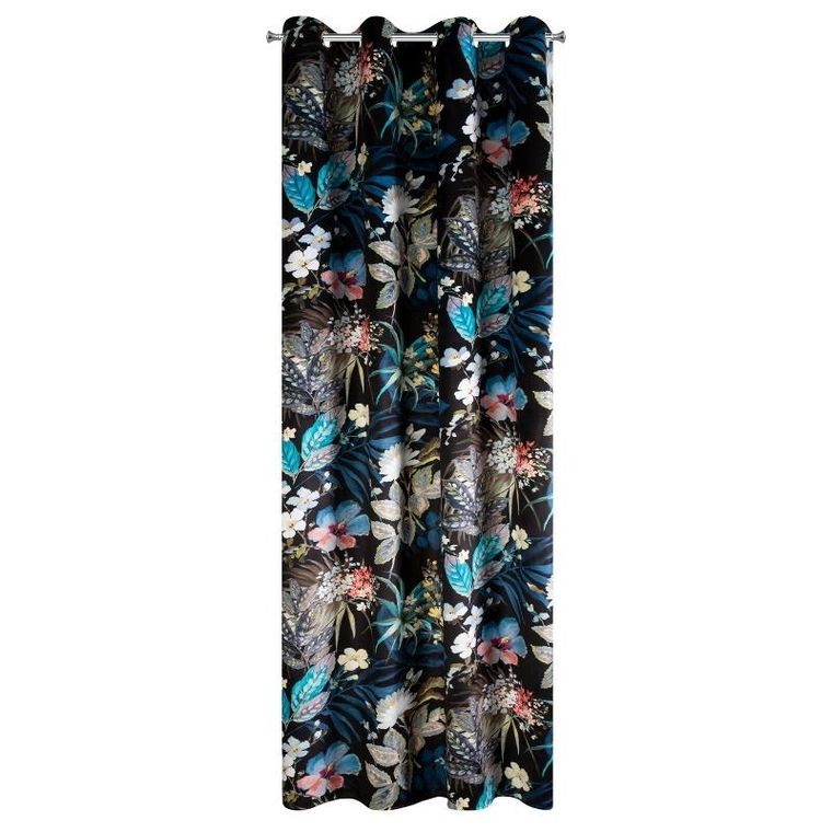 Eurofirany, zasłona zaciemniająca gotowa, Alani, 140-270 cm, czarny