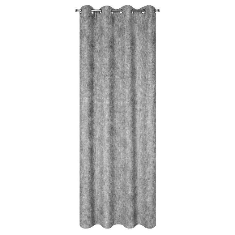 Eurofirany, zasłona zaciemniająca gotowa, Aleta, 135-250 cm, popielaty