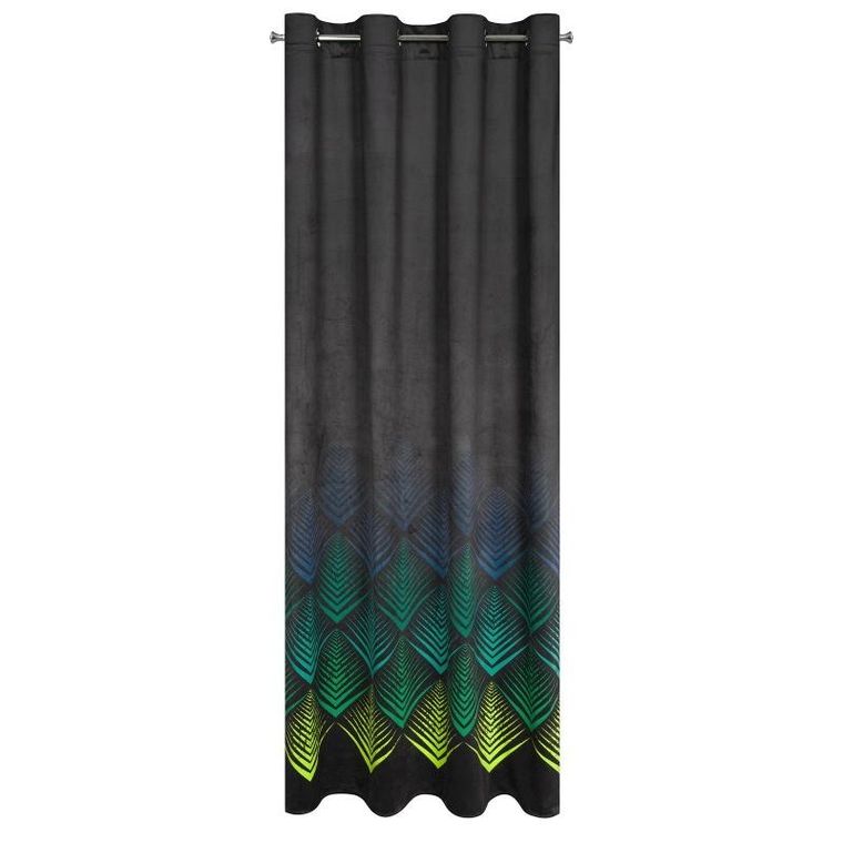 Eurofirany, zasłona zaciemniająca gotowa, Angelina, 140-250 cm, czarny