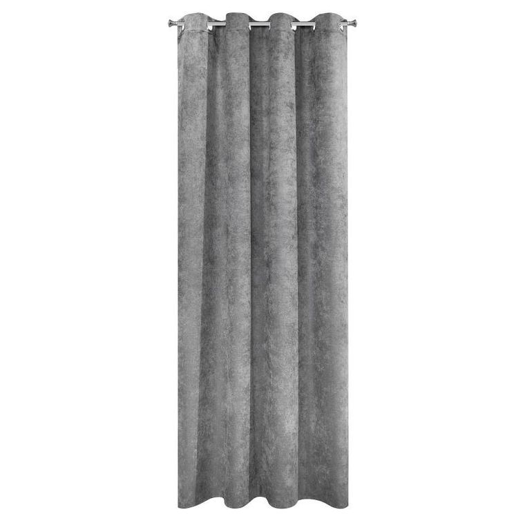 Eurofirany, zasłona zaciemniająca gotowa, Anisa, 140-250 cm, grafitowy