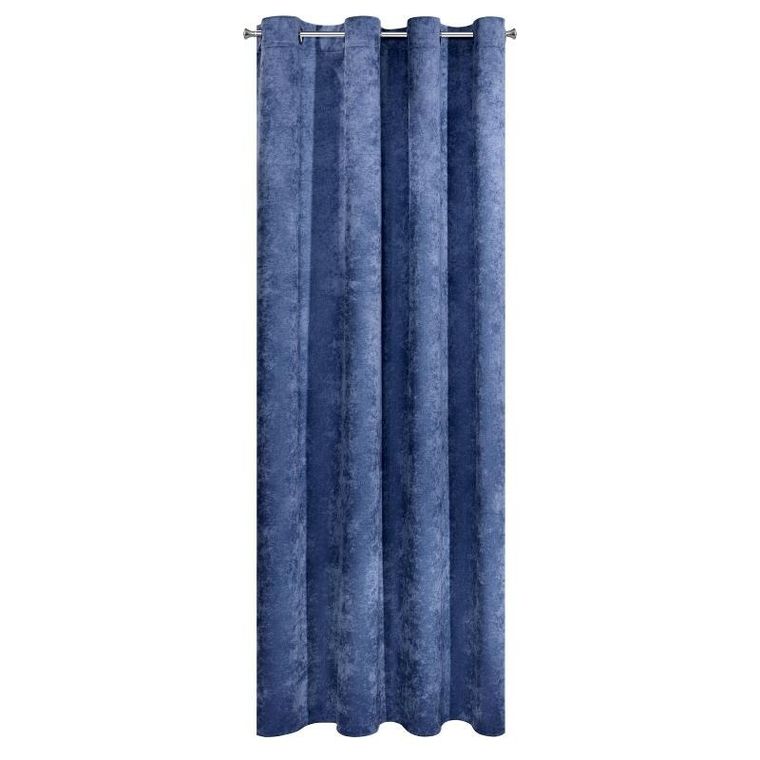 Eurofirany, zasłona zaciemniająca gotowa, Anisa, 140-250 cm, granatowy