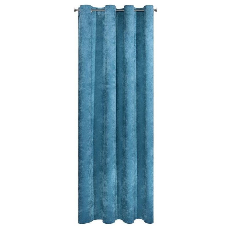 Eurofirany, zasłona zaciemniająca gotowa, Anisa, 140-250 cm, niebieski