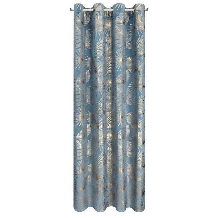 Eurofirany, zasłona zaciemniająca gotowa, Aria, 135-250 cm, niebieski