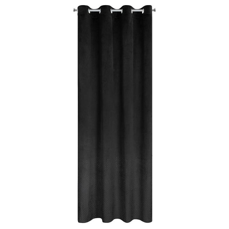Eurofirany, zasłona zaciemniająca gotowa, Ariadna, 140-250 cm, czarny