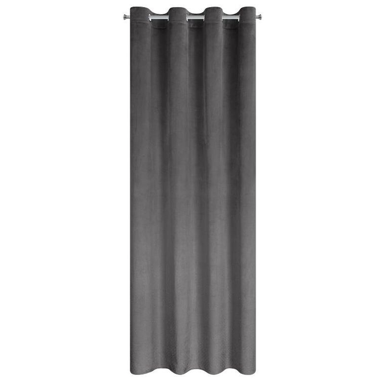 Eurofirany, zasłona zaciemniająca gotowa, Ariadna, 140-250 cm, grafitowy