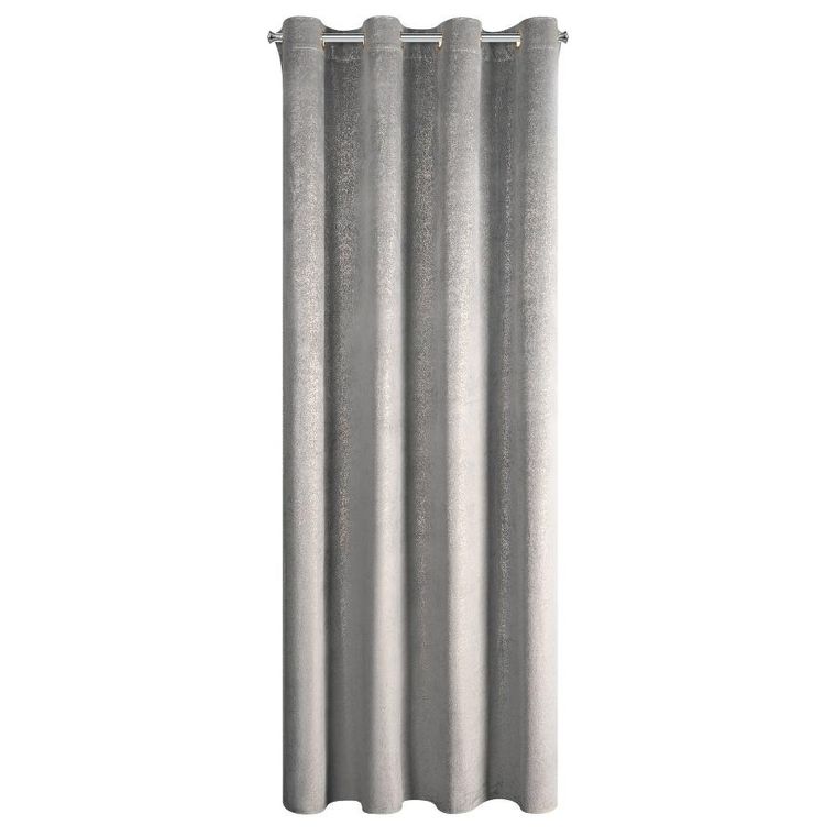 Eurofirany, zasłona zaciemniająca gotowa, Bethy, 135-250 cm, srebrny