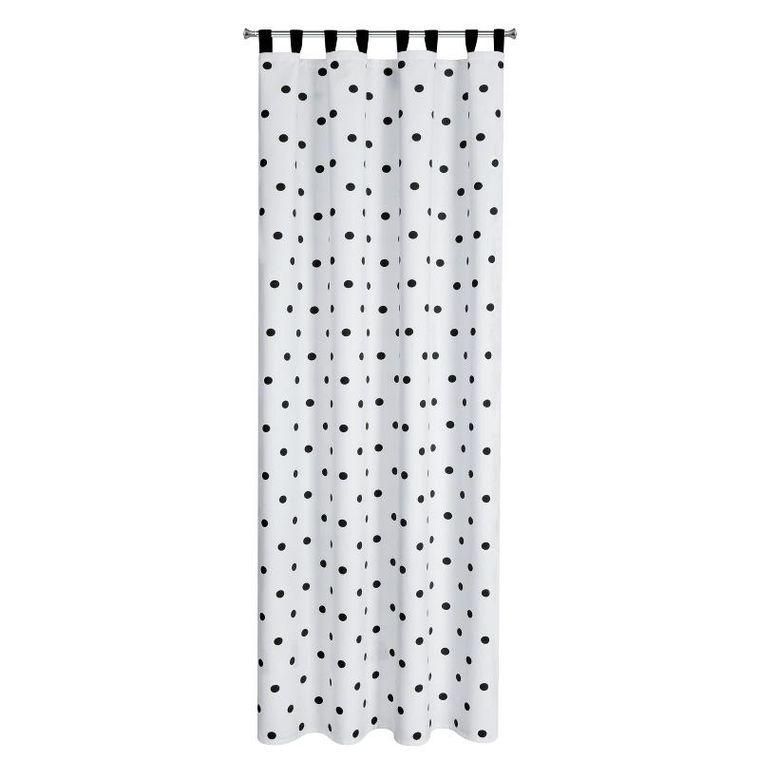 Eurofirany, zasłona zaciemniająca gotowa, Busa, na szelkach, 140-270 cm, biały