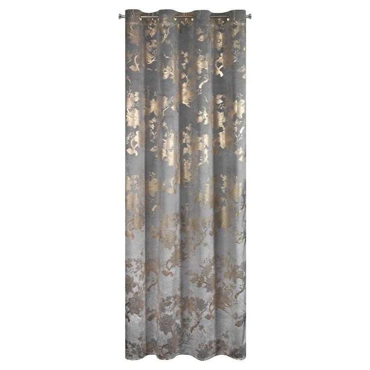 Eurofirany, zasłona zaciemniająca gotowa, Celia, 140-250 cm, stalowy