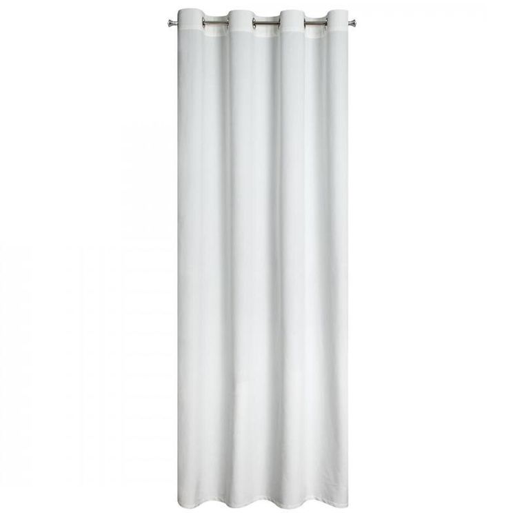 Eurofirany, zasłona zaciemniająca gotowa, d91, Rosa, 140-250 cm, biały