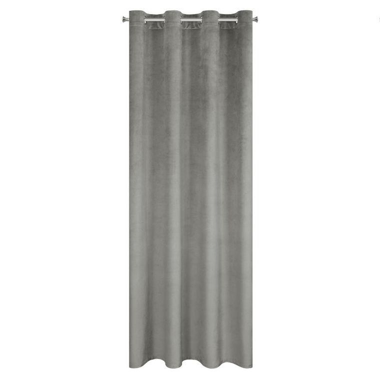 Eurofirany, zasłona zaciemniająca gotowa, Fargo, 140-250 cm, popielaty