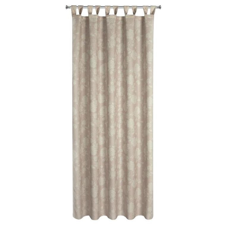 Eurofirany, zasłona zaciemniająca gotowa, Garden, na szelkach, 155-220 cm, pudrowy