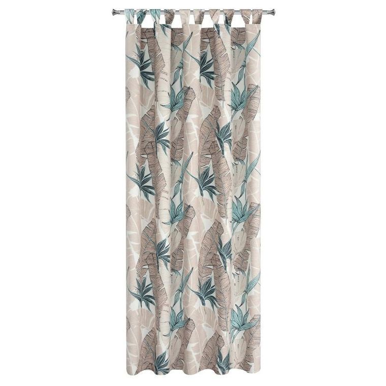 Eurofirany, zasłona zaciemniająca gotowa, Garden, na szelkach, 155-240 cm, beżowy