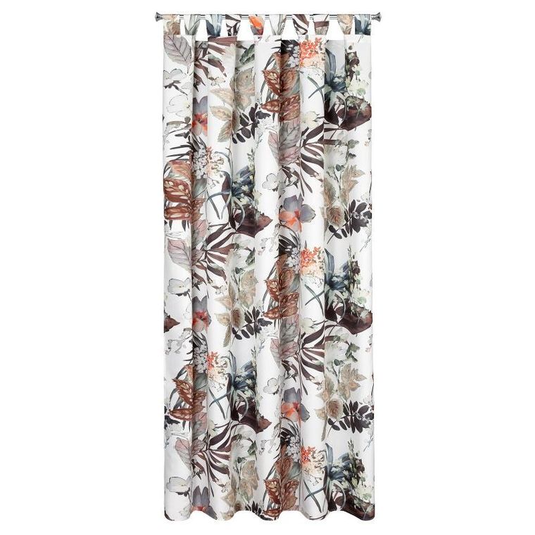 Eurofirany, zasłona zaciemniająca gotowa, Garden, na szelkach, 155-240 cm, biały